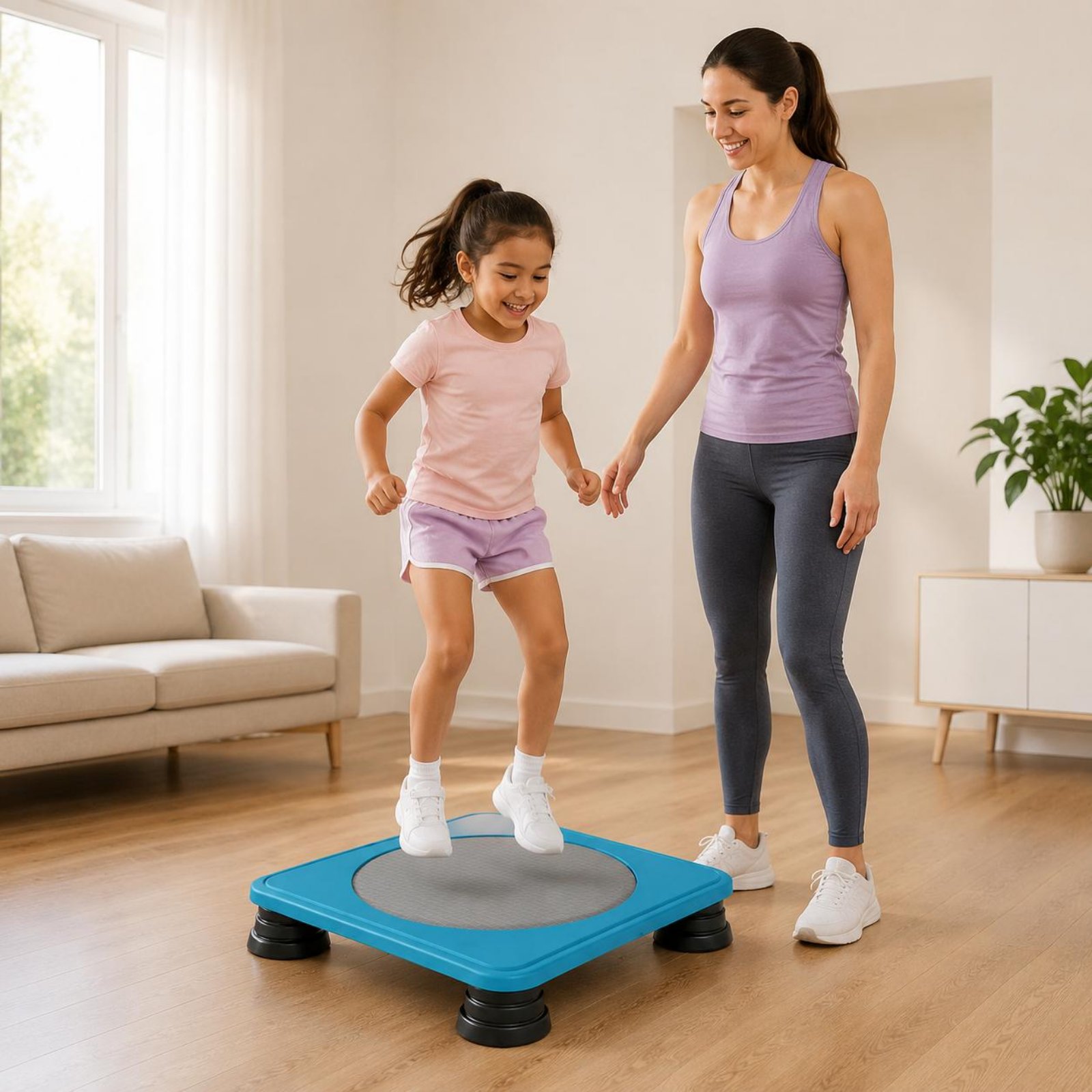 Sports Equipment Stores - Kids Trampoline Home Exercise Jumping Bed