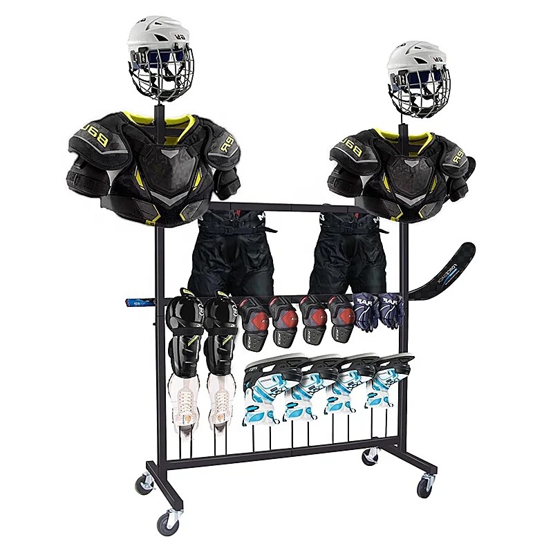 Sports Equipment Storage Rack - Custom Store Floor Sports Equipment Rugby