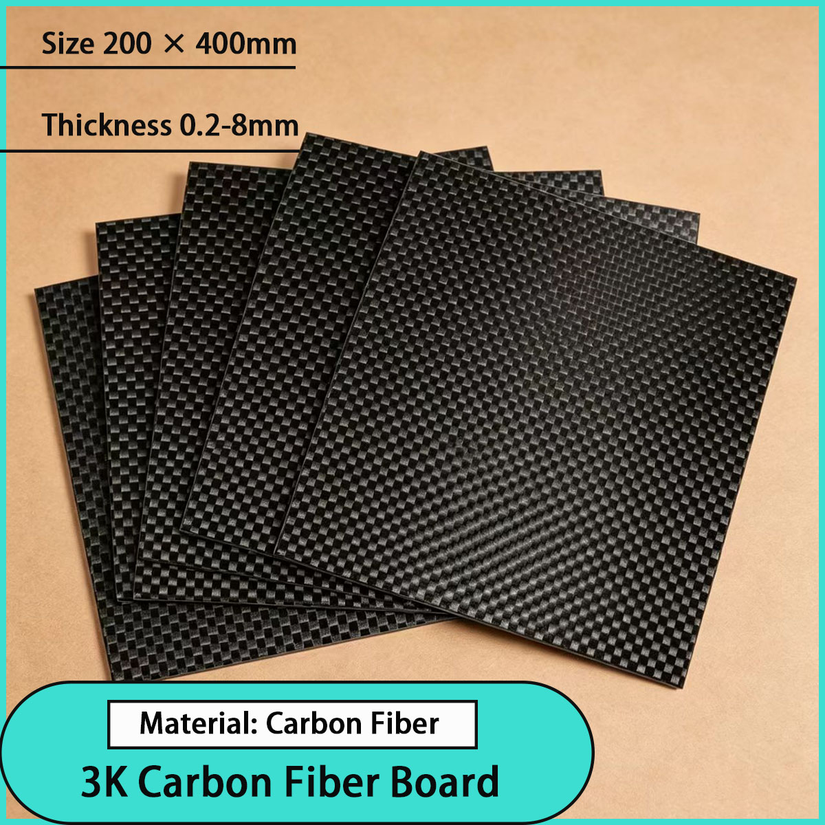 0.2mm-8mm thick 3K carbon fibe - Sports Equipment Used review and price