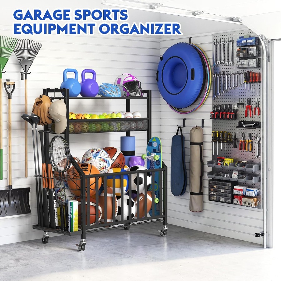 Garage Sports Equipment Organi - Sports Equipment Rack review and price