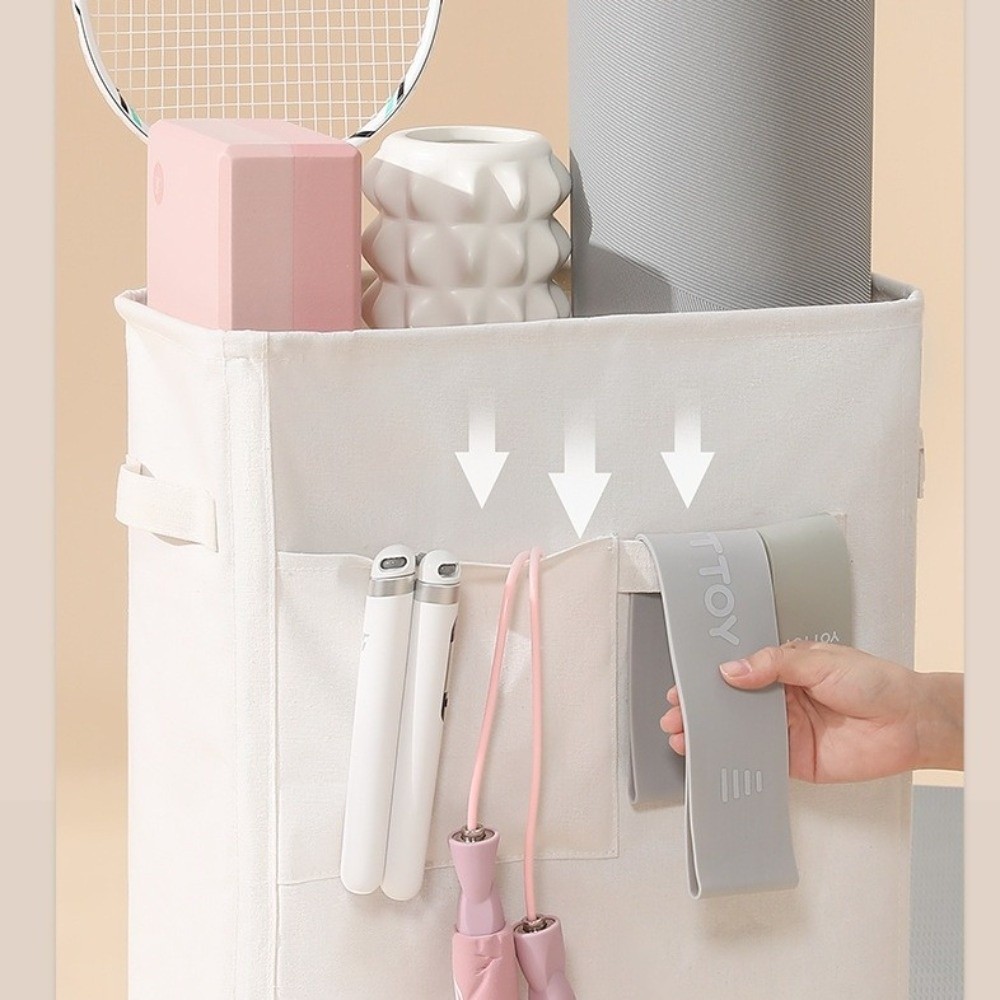 Folding Yoga Mat Storage Baske - Sports Equipment Storage Rack review and price